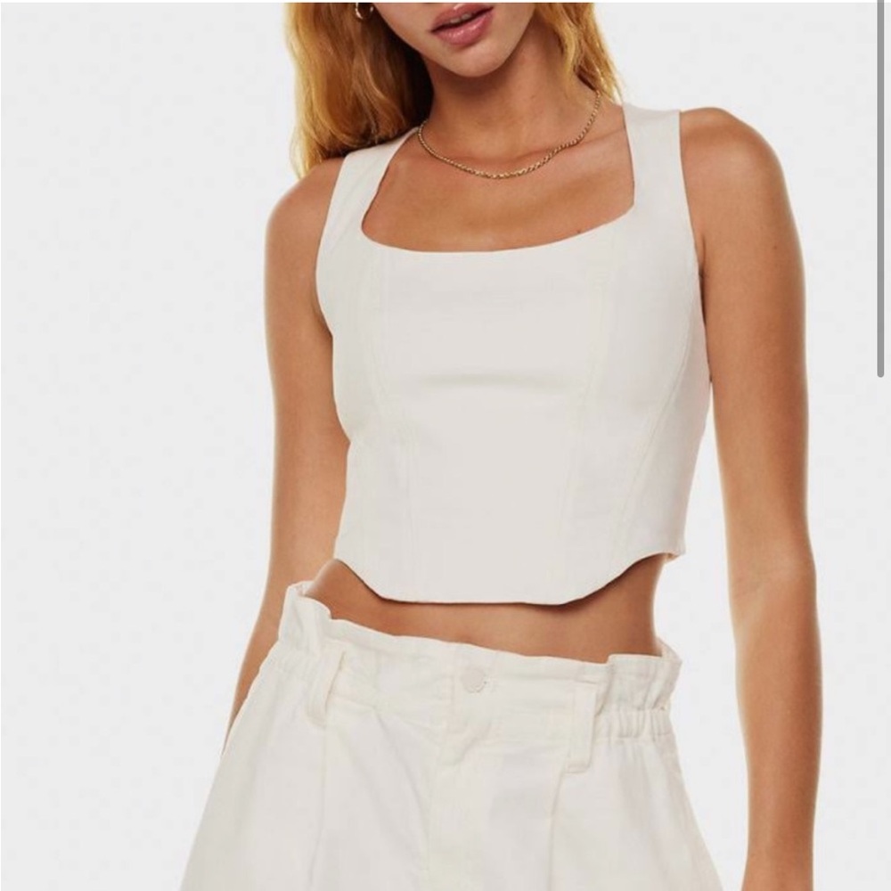 NWT Aritzia Sunday Best Shiloh Bustier Corset Top White